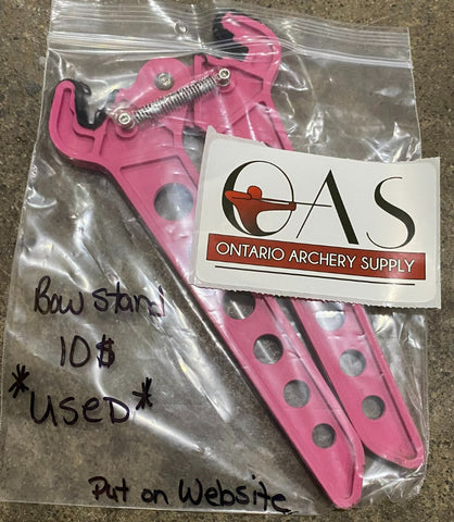 Used Pink Bow Stand Clearance - Ontario Archery Supply